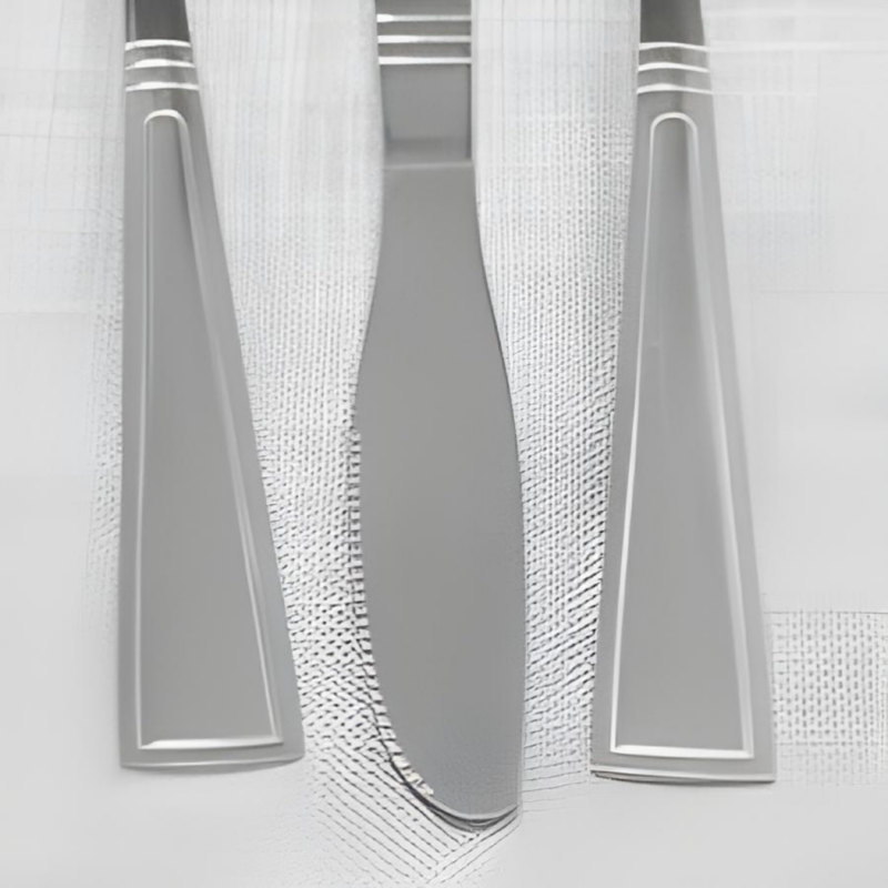 20-Piece Flatware Set with Tumble Finish - Image 2